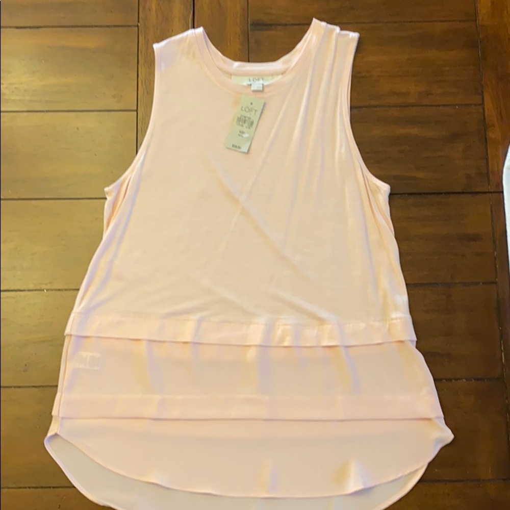 Loft Pale Pink Tunic Tank